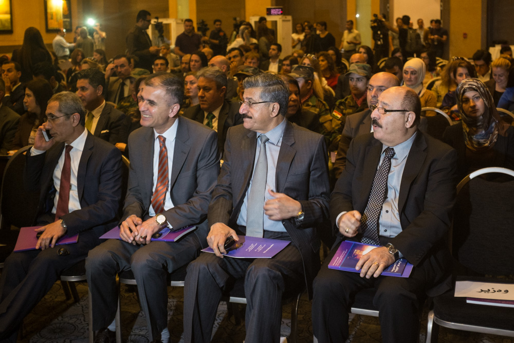 The International Protocol on Sexual Violence in Conflict was launched in Kurdish. April 19, 2016. (Photo: Kurdistan24 / Alexandre Afonso)